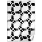 Diagonal-black White Canvas 24  x 36  23.35 x34.74  Canvas - 1