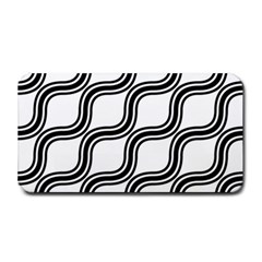 Diagonal-black White Medium Bar Mats by nateshop