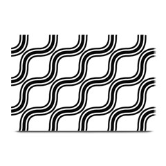 Diagonal-black White Plate Mats by nateshop