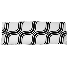 Diagonal-black White Body Pillow Case Dakimakura (two Sides) by nateshop