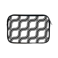 Diagonal-black White Apple Ipad Mini Zipper Cases by nateshop