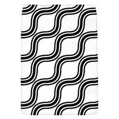 Diagonal-black White Removable Flap Cover (s) by nateshop