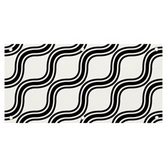 Diagonal-black White Banner And Sign 6  X 3 