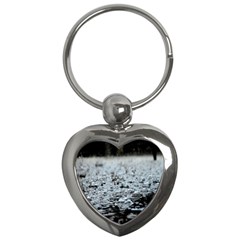  Rain Drops Water Liquid  Key Chain (heart) by artworkshop