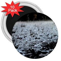  Rain Drops Water Liquid  3  Magnets (10 Pack)  by artworkshop