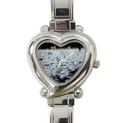  Rain Drops Water Liquid  Heart Italian Charm Watch by artworkshop