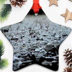  Rain Drops Water Liquid  Star Ornament (two Sides) by artworkshop