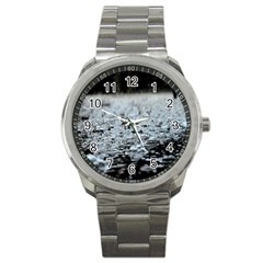  Rain Drops Water Liquid  Sport Metal Watch by artworkshop