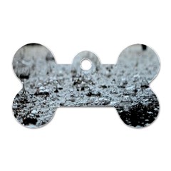  Rain Drops Water Liquid  Dog Tag Bone (one Side) by artworkshop