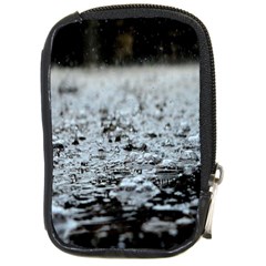  Rain Drops Water Liquid  Compact Camera Leather Case by artworkshop