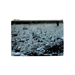  Rain Drops Water Liquid  Cosmetic Bag (medium) by artworkshop