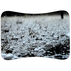  Rain Drops Water Liquid  Velour Seat Head Rest Cushion by artworkshop