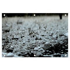  Rain Drops Water Liquid  Banner And Sign 6  X 4  by artworkshop