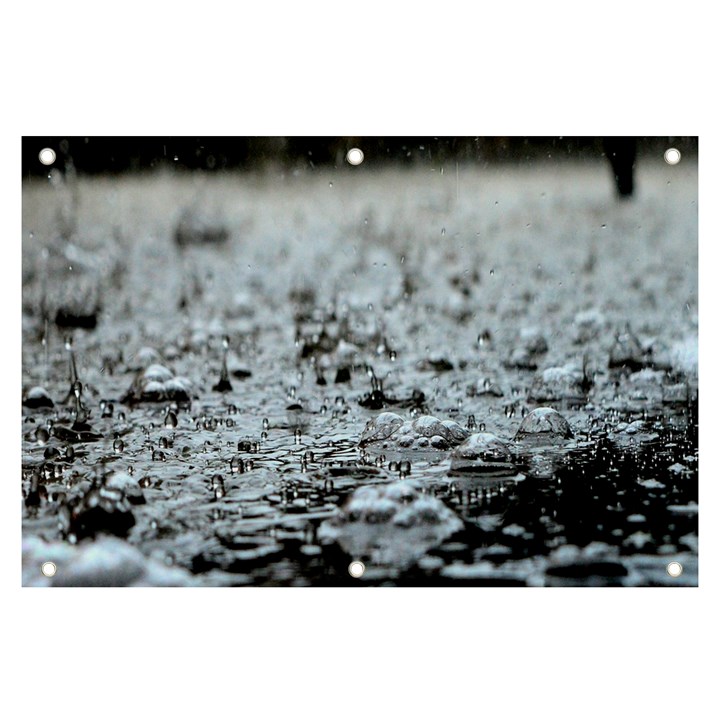  Rain Drops Water Liquid  Banner and Sign 6  x 4 