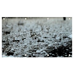  Rain Drops Water Liquid  Banner And Sign 7  X 4  by artworkshop