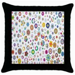  Background Chromatic Colorful Throw Pillow Case (Black) Front