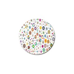  Background Chromatic Colorful Golf Ball Marker (10 Pack) by artworkshop