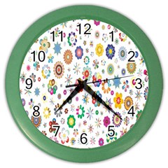  Background Chromatic Colorful Color Wall Clock by artworkshop