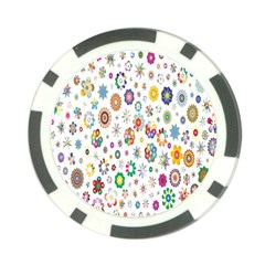  Background Chromatic Colorful Poker Chip Card Guard (10 Pack) by artworkshop