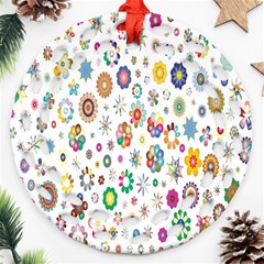  Background Chromatic Colorful Ornament (round Filigree) by artworkshop