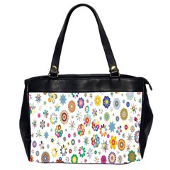  Background Chromatic Colorful Oversize Office Handbag (2 Sides) by artworkshop