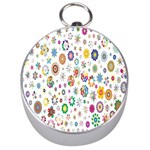  Background Chromatic Colorful Silver Compasses Front