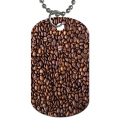 Coffee Beans Food Texture Dog Tag (two Sides) by artworkshop