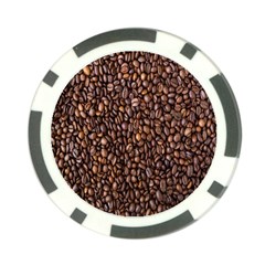 Coffee Beans Food Texture Poker Chip Card Guard by artworkshop