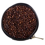 Coffee Beans Food Texture Mini Makeup Bag Front