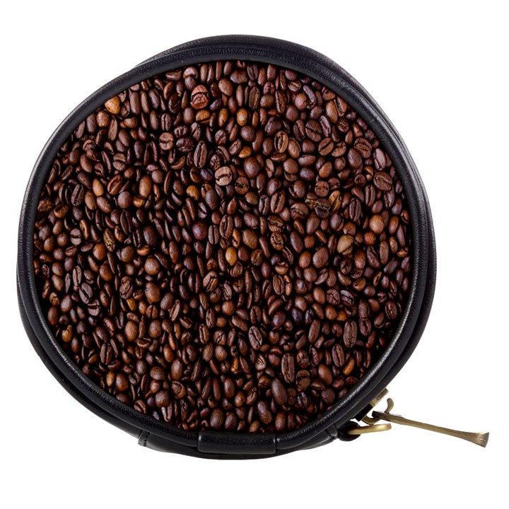 Coffee Beans Food Texture Mini Makeup Bag