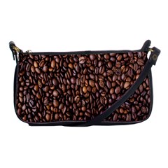 Coffee Beans Food Texture Shoulder Clutch Bag by artworkshop