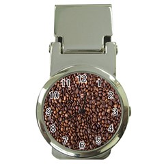 Coffee Beans Food Texture Money Clip Watches by artworkshop