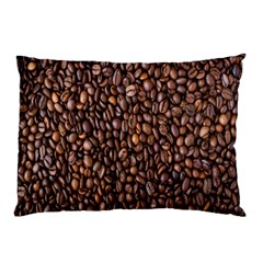 Coffee Beans Food Texture Pillow Case by artworkshop