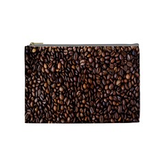 Coffee Beans Food Texture Cosmetic Bag (medium)