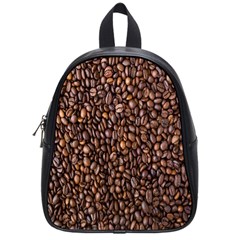 Coffee Beans Food Texture School Bag (small) by artworkshop