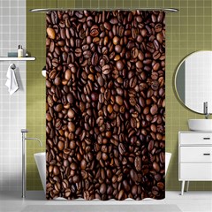 Coffee Beans Food Texture Shower Curtain 48  X 72  (small)  by artworkshop