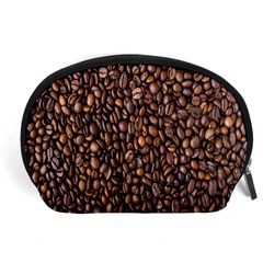 Coffee Beans Food Texture Accessory Pouch (large) by artworkshop