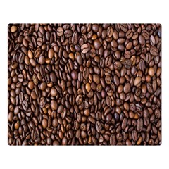 Coffee Beans Food Texture Double Sided Flano Blanket (large)  by artworkshop