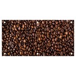 Coffee Beans Food Texture Banner and Sign 6  x 3  Front