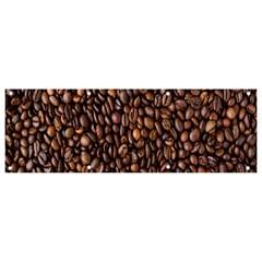 Coffee Beans Food Texture Banner And Sign 9  X 3  by artworkshop