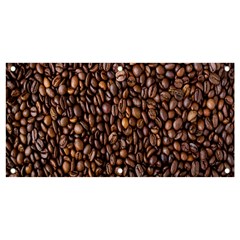 Coffee Beans Food Texture Banner And Sign 4  X 2  by artworkshop