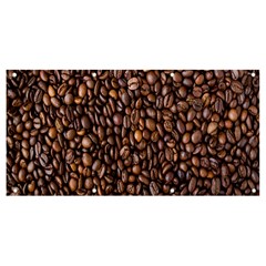 Coffee Beans Food Texture Banner And Sign 8  X 4  by artworkshop