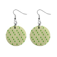 Christmas Wrapping Paper  Mini Button Earrings by artworkshop