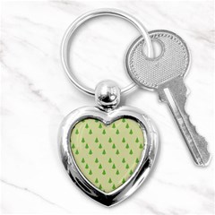 Christmas Wrapping Paper  Key Chain (heart) by artworkshop