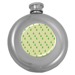 Christmas Wrapping Paper  Round Hip Flask (5 Oz) by artworkshop