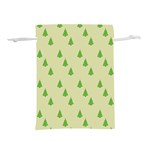 Christmas Wrapping Paper  Lightweight Drawstring Pouch (M) Front