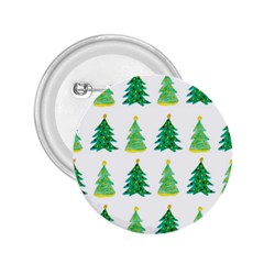 Christmas Trees Watercolor Decoration 2.25  Buttons