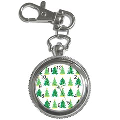 Christmas Trees Watercolor Decoration Key Chain Watches