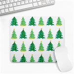 Christmas Trees Watercolor Decoration Large Mousepads Front