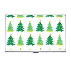 Christmas Trees Watercolor Decoration Business Card Holder